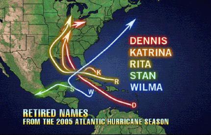 Click map for Atlantic and EPAC Hurricane Names